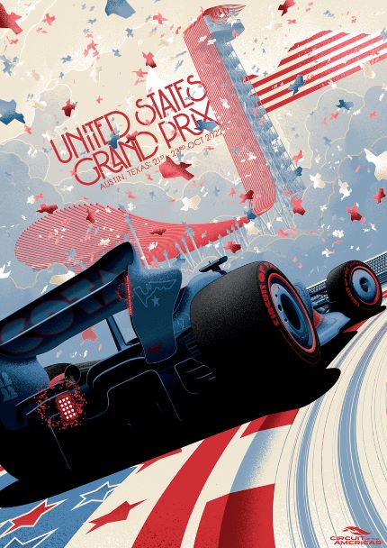 CIRCUIT OF THE AMERICAS 10TH ANNIVERSARY POSTER – ZOOM F1